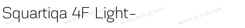 Squartiqa 4F Light字体转换